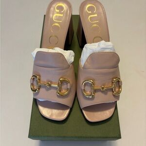 GUCCI Horsebit slide sandal